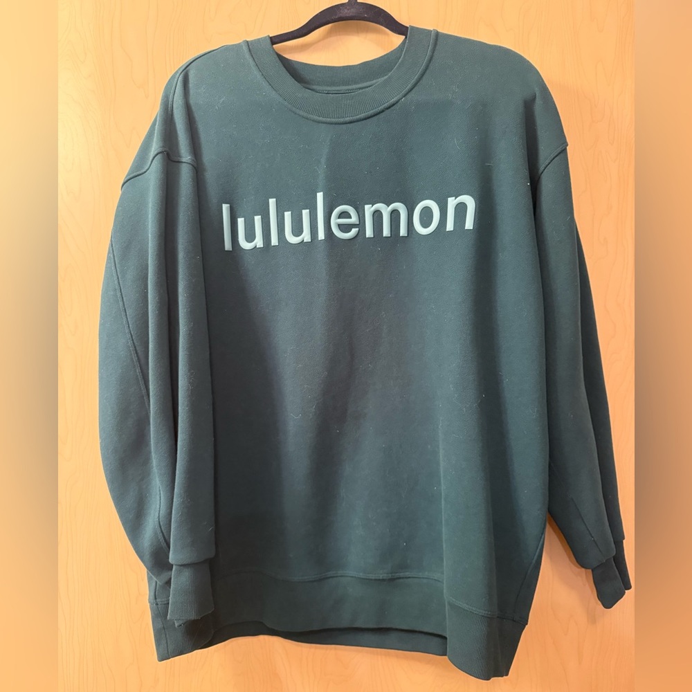 lululemon athletica Storm Teal Crew Sweater